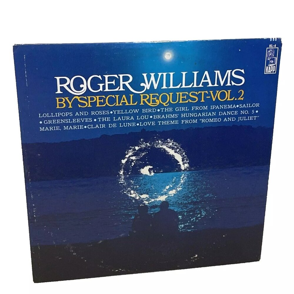 Roger Williams By Special Request-Vol.2 (Vinyl, 1967) Kapp Records KL-4 Good+ LP